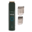 Close-up of a modern ear hair trimmer showing ergonomic design and stainless steel blades, ideal for safe and precise personal grooming.