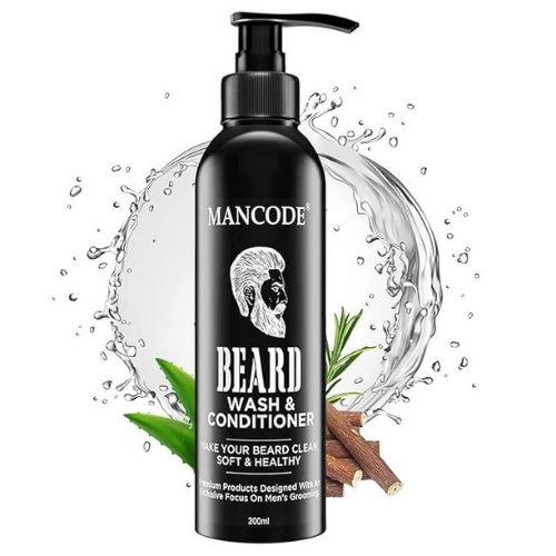 Soft and manageable beard after using MAN CODE beard shampoo and conditioner