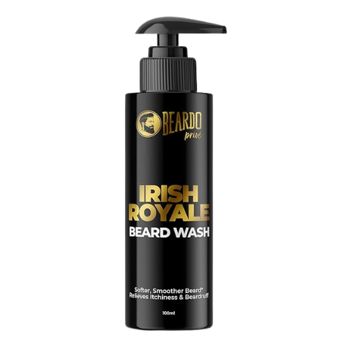 Beardo Prive Irish Royale beard wash and conditioner bottle