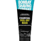 Charcoal peel off mask applied on a person’s face, showing deep cleansing and blackhead removal benefits with smooth, refreshed skin.