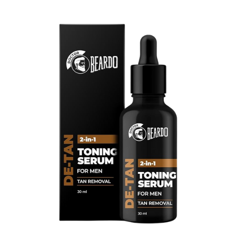 Men’s Face Tan Removal Serum for Brightening Skin – Beardo De-Tan Serum + Toner