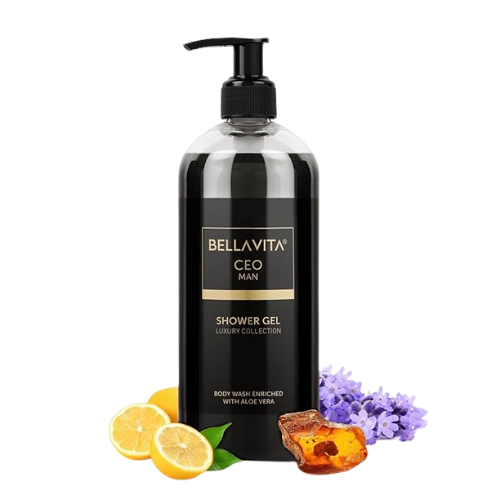 Shower body wash with natural ingredients and moisturizing properties for soft and healthy skin.