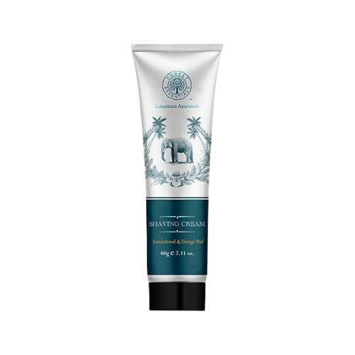 best shaving cream for men – Forest Essentials Sandalwood & Orange Peel packaging