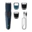 Blue Philips beard trimmer with multiple length settings and DuraPower technology, trusted worldwide as the best male trimmer.