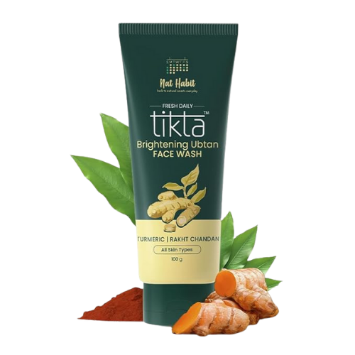 ubtan face wash for men and women, kin Brightening With Activated Wild Turmeric, Suitable For All Skin Types