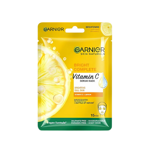 Garnier Vitamin C sheet mask for brightening skin