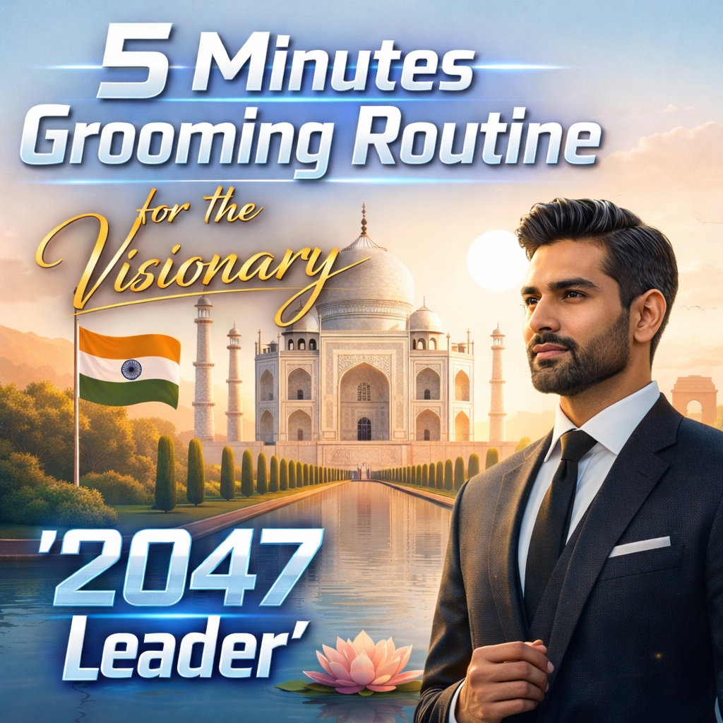 5 minutes Grooming Routine for The visionary “2047 Leader”
